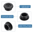 thumbnail image 3 of Uxcell 5 Pack Cable Cord Grommet, 1" Inch (25mm) Desk Grommet Flexible Rubber Grommets Wire Hole Cover Pass Through for Office Computer Desk Wire Organizer, Black, 3 of 7