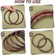 thumbnail image 4 of 4 asas de madera tejida de ratán para bolsos, asas redondas de 5,7 pulgadas, asas decorativas de repuesto para bolsos de madera, 4 of 7