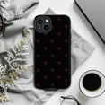 thumbnail image 5 of Minimal Red Heart iPhone Case, Cute Aesthetic Phone Cover for iPhone 16 15 14 13 12 11 Pro Max Mini Plus, Black Background Protective Case, 5 of 6
