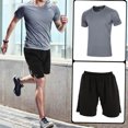 thumbnail image 4 of pantalones cortos para correr Pantalones cortos para correr para hombre 2 en 1 Gimnasio Entrenamient CACAGOO pantalones cortos para correr, 4 of 7