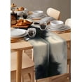 thumbnail image 6 of Ldtrchee Black Beige Lake Table Runner 36 Inches, Abstract Aesthetics Retro Bed Runner Dresser Scarves Tabletop for Indoor Outdoor Parties/Ceremony/Banquet, 13"x 36", 6 of 8