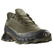 Refurbished Salomon Alphacross 5 GORE-TEX Trail Running Shoes for Men - Olive Night - 13M