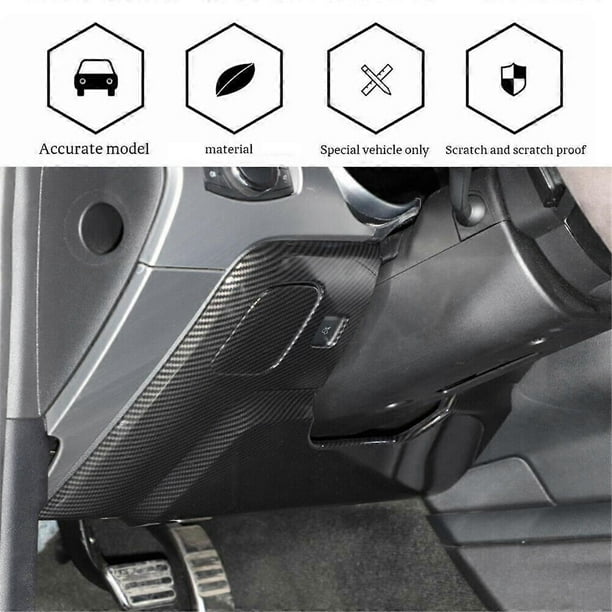 Carbon Fiber Steering Wheel Under Decoration Cover Trim Stickers for 2015-2021 Interior Accessories