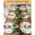 thumbnail image 4 of 15 Inch Round Placemats Set of 6, Pink White Flowers Non Slip Heat Insulation PP Table Mats, Spring Floral Elegant Pastoral Botanical Washable Place Mats for Kitchen Dining Party Table Decor, 4 of 7