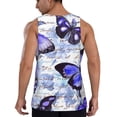 thumbnail image 3 of Haiem Butterflies Men Workout Tank Top Gym Bodybuilding Sleeveless Muscle T Shirts Athletic Tank Breathable Workout Shirt-4X-Large, 3 of 9