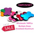 thumbnail image 2 of Wholesale 100Pcs Dog ID Tags Laser Engraving Bone Tags Name Plate Personalized Customized Name ID Tags Dogs Pendant Pet Tag ShopWise Round, 2 of 17