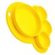 thumbnail image 2 of Bearachild de cena para niños, alimentación de silicona, frutas, dividido, cuenco, forma de pata, vajilla de alimentación, juguete para Mostrada Amarillo Bearachild HA003350-06, 2 of 6