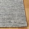 thumbnail image 4 of SAFAVIEH Abstract Stephanie Plaid Wool Area Rug, Black/Ivory, 8' x 10', 4 of 12