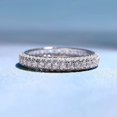 thumbnail image 4 of Joyería S925 Plata moda serie simple plata circón anillo lleno de diamantes anillo de plata, 4 of 5