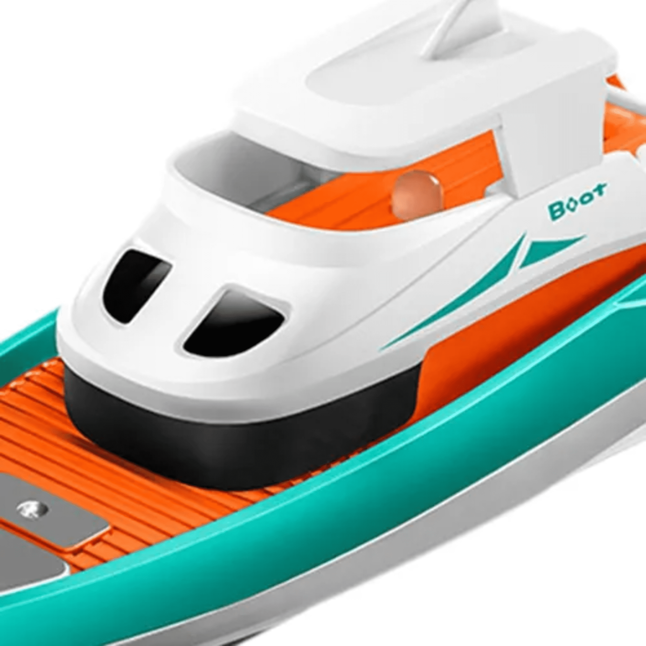 RC Rescue Ship, Funtogether Toys, Tugboat with Working Lights & Dual Propellers, Rechargeable Pool Toy