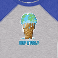 thumbnail image 4 of Inktastic Keep It Cool Melting Earth Ice Cream Cone Boys or Girls Baby Bodysuit, 4 of 5