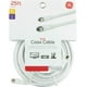 thumbnail image 2 of GE RG6 Cable coaxial, conectores tipo F de 25 pies, coaxial doble blindado, salida de entrada, coaxial de baja p&eacute;rdida, ideal para antena de TV, DVR, VCR, receptor de sat&ea GE home electrical NA, 2 of 4