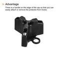 thumbnail image 4 of Uxcell Plastic Fishing Hook Bonnets Treble Hook Covers Fit for 6,7,8, Black 100 Pack, 4 of 6