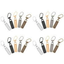 HEMOTON 20pcs Zipper Pulls for Backpacks Bags Purses Luggage Made of Metal Assorted Color