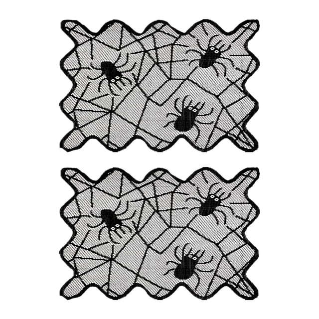 Sets de Table en Dentelle et Maille pour Halloween, Sets de Table pour Famille