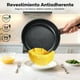 thumbnail image 4 of Juego de 20 Ollas y Sartenes Antiadherentes, Batería de Cocina con Mango Desmontable, Sartenes de Ceramica para Autocaravana, Apto para Inducción, Horno y Lavavajillas, 4 of 7