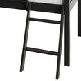 thumbnail image 6 of Castle Place Wooden Twin Junior Loft Bed with Chalkboard and Slide, Black, 6 of 8