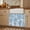 Blue, variant on Blue Ombre Hot Air Balloon Small Cabinet Curtains 10"W x 11"L, Modern Balloon Float Clouds Sink Skirt Dust-Proof Short Curtain for Bathroom Vanity Storage Cubby Desk, Self Adhesive Privacy Drapes