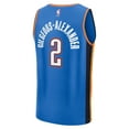 thumbnail image 3 of Youth Fanatics Shai Gilgeous-Alexander Blue Oklahoma City Thunder Fast Break Replica Player Jersey - Icon Edition, 3 of 3