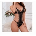thumbnail image 4 of Lencería Sexy De Encaje Para Mujer Babydoll Interior Ropa color negro, 4 of 5