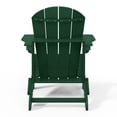 thumbnail image 4 of WestinTrends Malibu Outdoor Folding HDPE Adirondack Deck Chair - Patio & Outdoor Lounge, Weather‑Resistant, Dark Green, 4 of 14