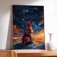 thumbnail image 4 of Hudo Pet 8X12 Unframed Starry Night Van Gogh Inspired Harrier Dog Wall Art, Animal Pet Family Oil Painting Art Print Dog Poster Wall Decor, 4 of 5