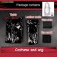 thumbnail image 4 of Jujutsu Gojo Cosplay Kaisen disfraz peluca Satoru Genderswap traje negro Halloween Anime Comic Event Party ropa de lujo para mujer, 4 of 5