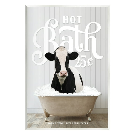 Stupell Industries Vintage Farmhouse Bathroom Animals & Insects Painting Unframed Art Print Wall Art, 10 x 15