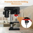 thumbnail image 4 of 8 Inch Bench Drill Press, 2.5Amp, 5 Speed Adjustable, Swing Distance 0-45° Tilting, Controls Benchtop For Wood, Metal Drilling ,Easy to Operate, 4 of 6