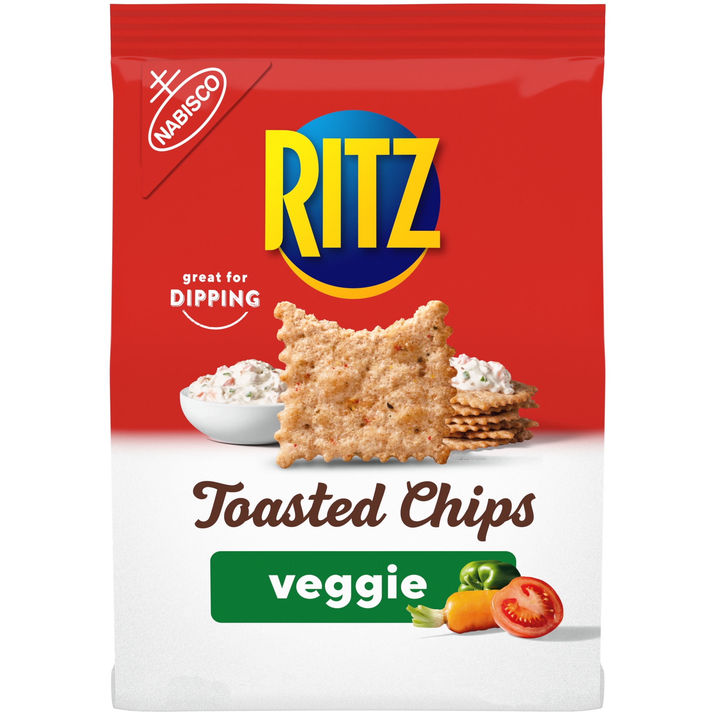RITZ Toasted Chips Veggie Crackers, 8.1 oz