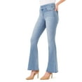Jordache Women's High Rise Pull On Flare Jean