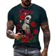 thumbnail image 1 of Camiseta con gráfico del Día de los muertos de calavera mexicana para hombres y mujeres, ropa de Graffiti, camisetas góticas de terror, ropa de calle de moda, camisetas, 1 of 5