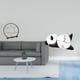 thumbnail image 2 of Combinación de soporte de exhibición de madera antigua y reloj de pared con forma de panda para una decoración moderna y bonita del hogar, organizador, 2 of 8