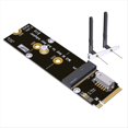 thumbnail image 1 of Tarjeta de Red M.2 NVMe 2280 2260 A WiFi/Bluetooth con Clave A/e. Adaptador de Clave M 2230 A Clave A/e para Tarjeta Adaptadora AX210., 1 of 5