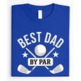 thumbnail image 2 of Best Dad By Par Matching Dad & Me Golf Shirt Funny Golf Lover Tee -SOLD INDIVIDUALLY Vintage Royal Shirt Adult Small, 2 of 5