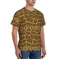 thumbnail image 2 of Bixox Men's Snake Skin Printed Short Sleeve Skinny Athletic T-Shirt, 2 of 6