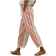 thumbnail image 2 of Ynynloco Womens Wide Leg Pants High Waisted Floral Drawstring Casual Lounge Loose Pants with Pocket, 2 of 6