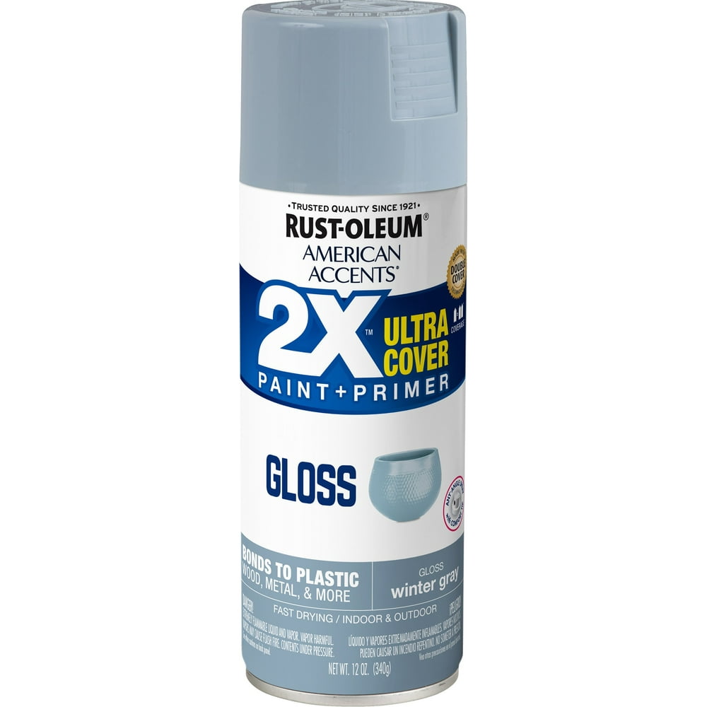 Winter Gray, RustOleum American Accents 2X Ultra Cover Gloss Spray