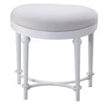 thumbnail image 1 of Hillsdale Tabouret de Coiffeuse Cape May en Blanc Mat, 1 of 4