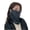 Dark Gray, variant on XMMSWDLA Fashion Scarves Woman Winter Elegant 4 In 1 Face Cover Scarf Hair Band Hair Ring Thin Warm Knitted Pullover Scarf