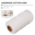 thumbnail image 5 of Cotton String Craft Macrame Cord for Plant Hanger Handmade Decoration Craft Making Knitting Cotton Rope(3mm x 110Yards), 5 of 5