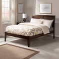 thumbnail image 1 of Portland Full Solid Wood Platform Bed in Walnut, 1 of 8