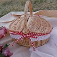 thumbnail image 2 of Panier de Rangement en Osier Fait Main pour Organisation à Domicile et Camping, 2 of 4