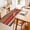 Red, variant on Entryway Rug 2'x3', Mexican Style Kitchen Runner Rugs Non-Slip Carpet Mats, Colorful Mexico Stripes Orange Red Bedside Rugs Runners Washable Floor Carpet for Bathroom Laundry Room