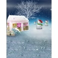 thumbnail image 1 of BSDHOME Polyester 5x7ft Photography Backdrops Kids Room Wall Decoration Snowman Winter Scene Studio Props, 1 of 2