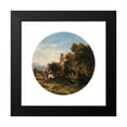 thumbnail image 2 of Ludwig Halauska 12x12 Black Modern Framed Museum Art Print Titled - A Scene in the Lower Inn Valley, 2 of 5