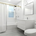 thumbnail image 4 of Tringle de Rideau de Douche Dorée 30-76 Pouces (2.5-6.33 Pieds) 1PCS Tringle de Rideau de Douche Sans Perçage Tringle de Douche Dorée Antidérapante Tringle de Rideau de Douche Réglable Ne Rouille Jamais pour Fenêtre de Salle de Bain Salon, 4 of 6