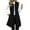 Black, variant on FNFHFY Womens Tweed Vest Open Front Office Cardigan Vests Business Blazer Jacket with Pockets Dressy Long Waistcoat