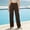 0_ Brown, variant on Womens Wide Leg Pants, Elastic Smocked Waist Design, Lightweight Material with Side Seam Pockets for All Day Relaxation Brown S