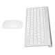 thumbnail image 4 of Juego de teclado y ratón 2,4G inalámbrico 78 teclas USB teclas finas grabadas ergonomía botón de silencio teclados de ordenador ratón plateado, 4 of 5